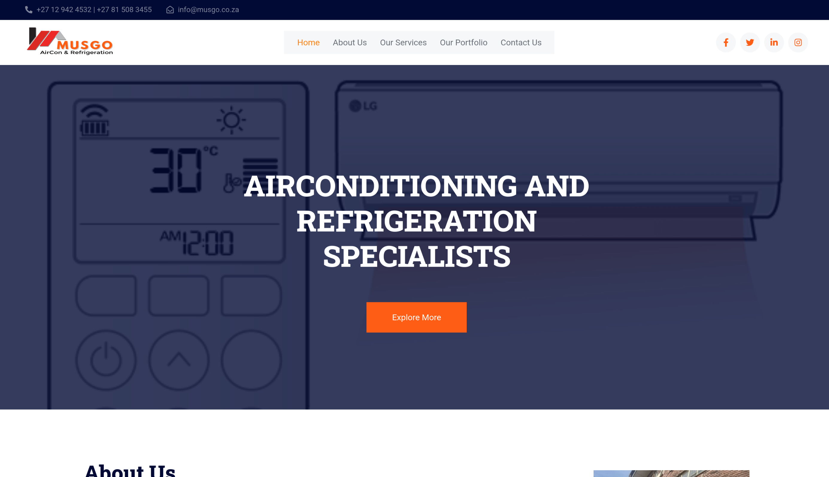 Service Provider Website