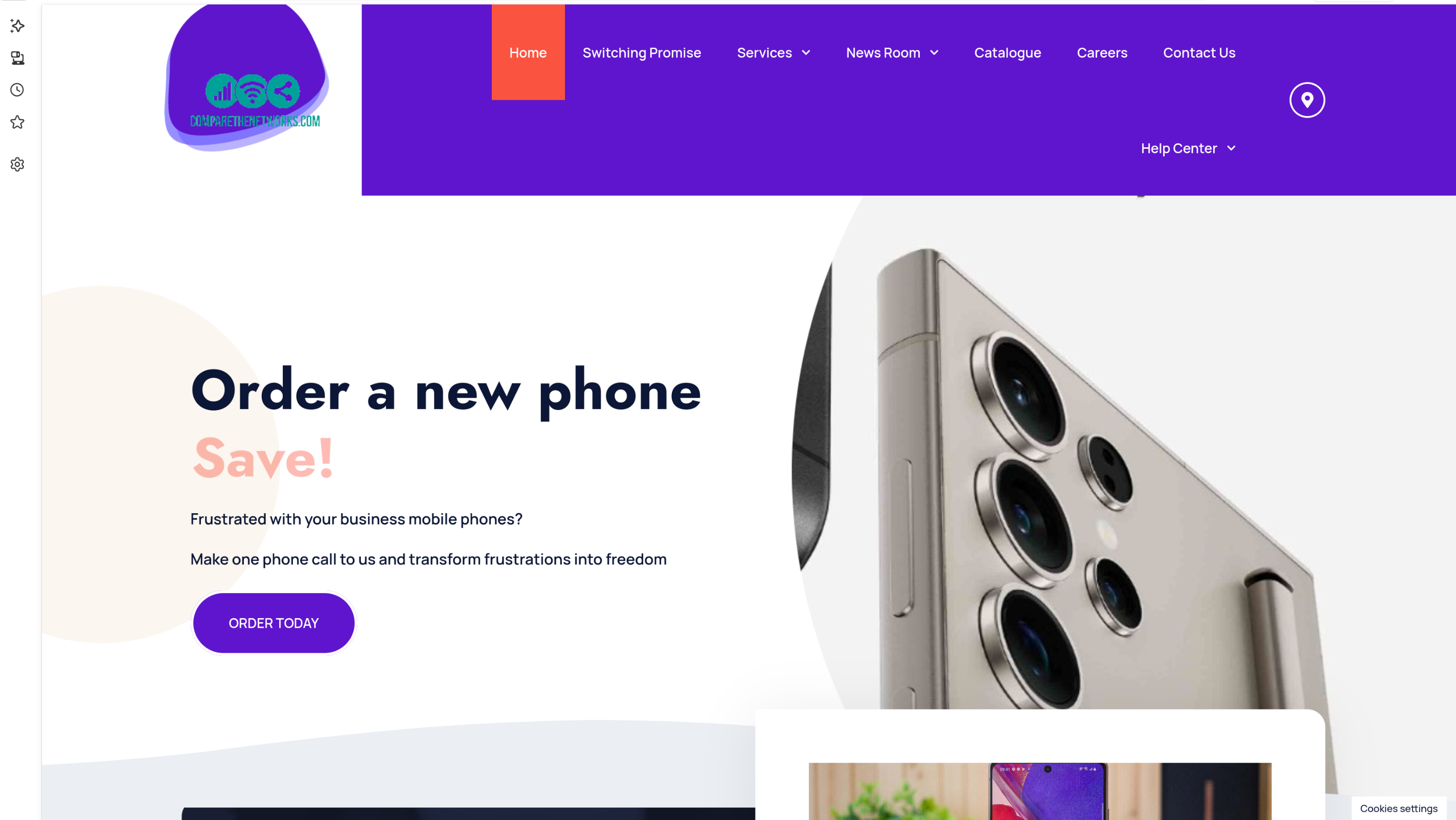 Dynamic Business Mobile Comparison Website